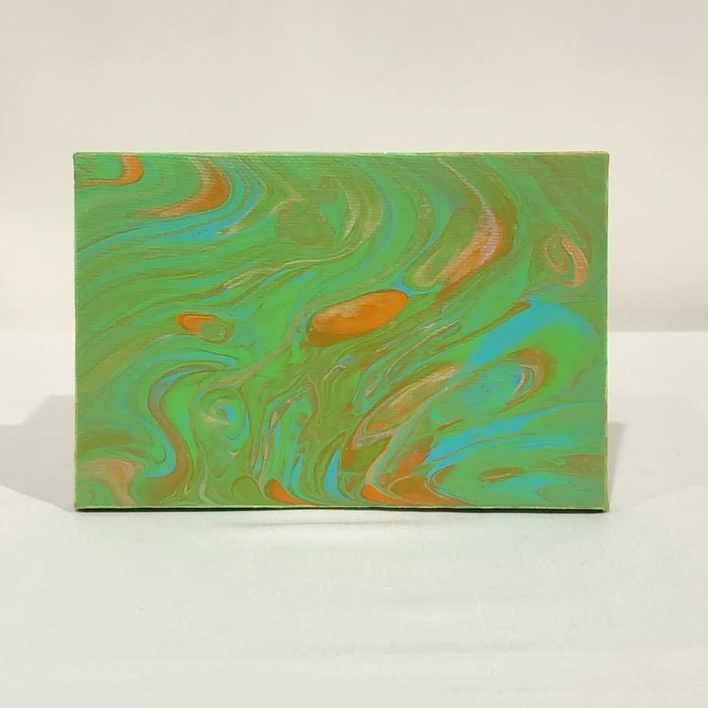 Abstract Acrylic Pour Canvas Art